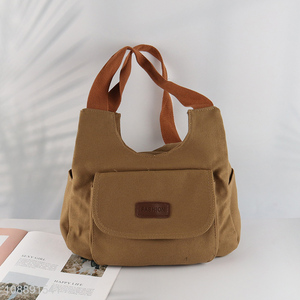 New arrival vintage canvas shoulder bag causal commuter bag for women