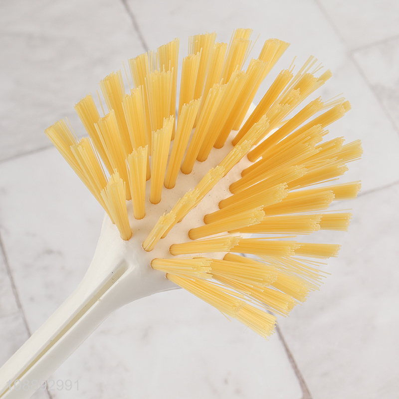 Good quality pot cleaning brush dish brush with bamboo handle