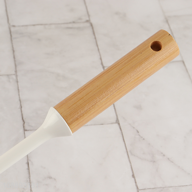 New product toilet cleaning brush with bamboo handle for bathroom