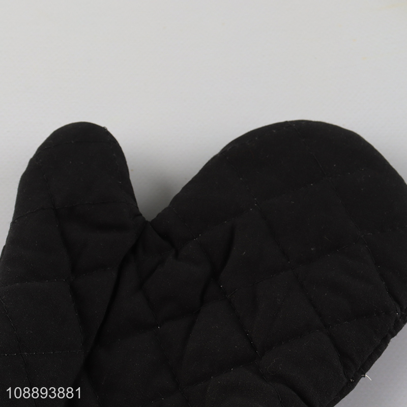 Wholesale durable heat resistant non-slip oven mitts for baking cooking