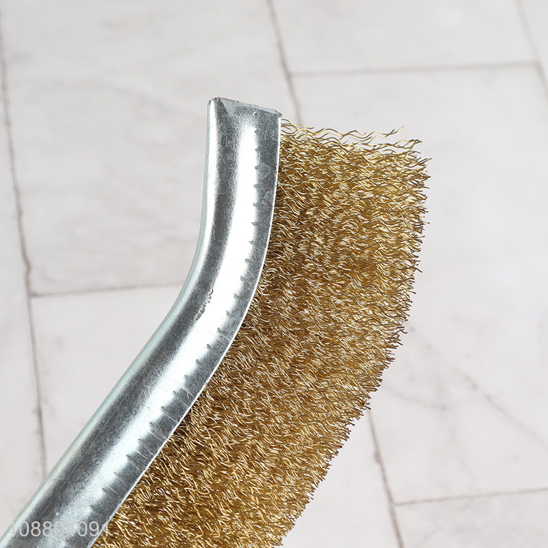 New product plastic handle polishing brush for metal rust cleaning
