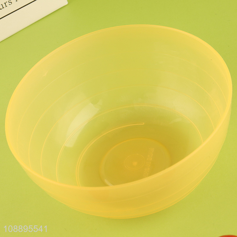 Online wholesale 4pcs stackable reusable food grade plastic salad bowls