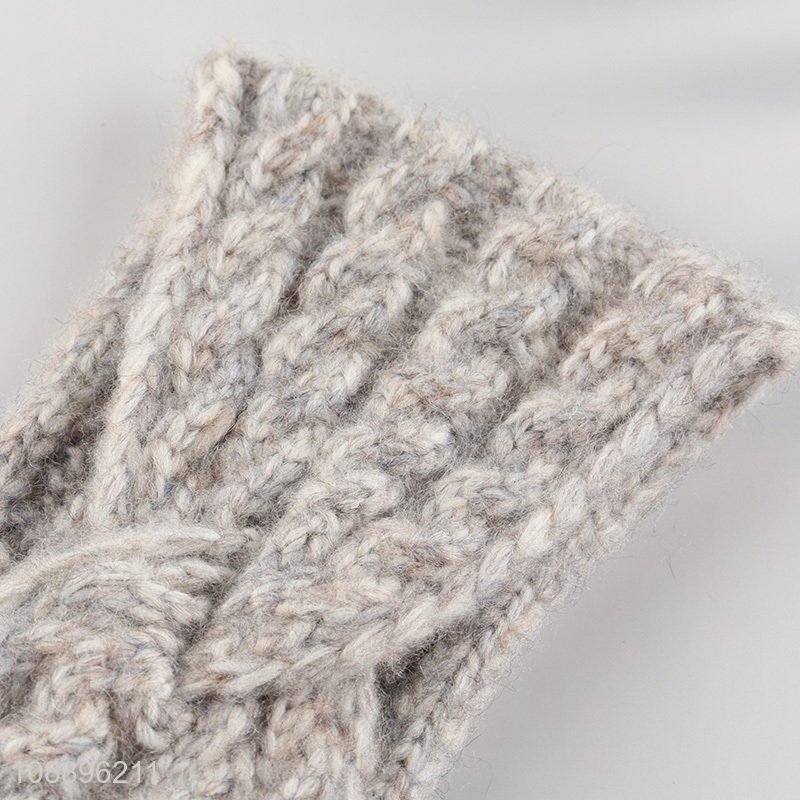 Online wholesale winter warm headband knitted head wrap for women