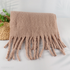 New product unisex winter scarf soft plain cashmere feel scarf