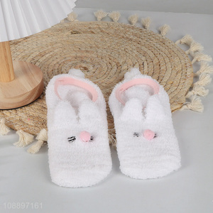 Wholesale cute animal design terry socks slipper socks