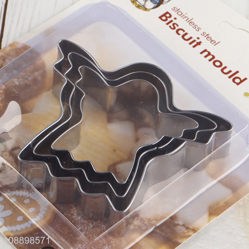 Factory Price 3PCS Bat Shaped Halloween Cookie Cutters for Baking