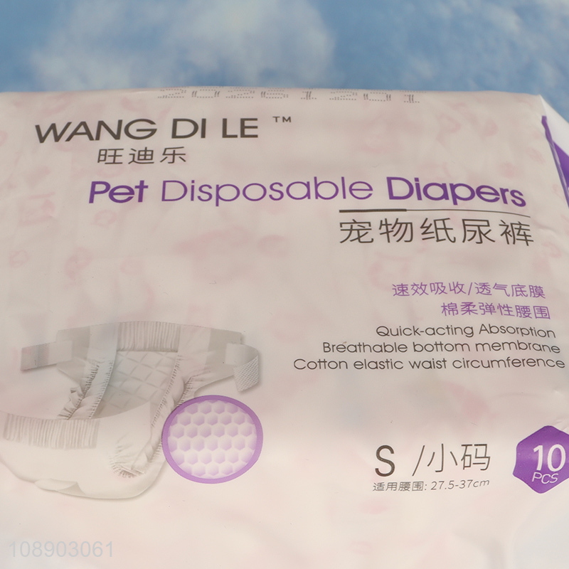 Hot products 10pcs disposable pet diapers for sale