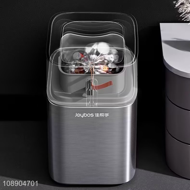 Wholesale stainless steel automatic motion sensor trash can with lid