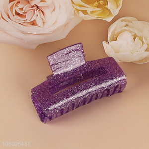 Hot products purple acrylic hair decoration women hair claw clips