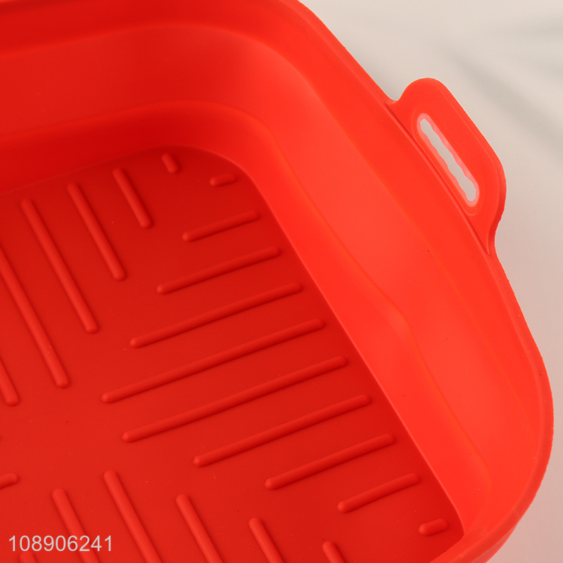 Wholesale square heat resistant silicone air fryer liners for baking