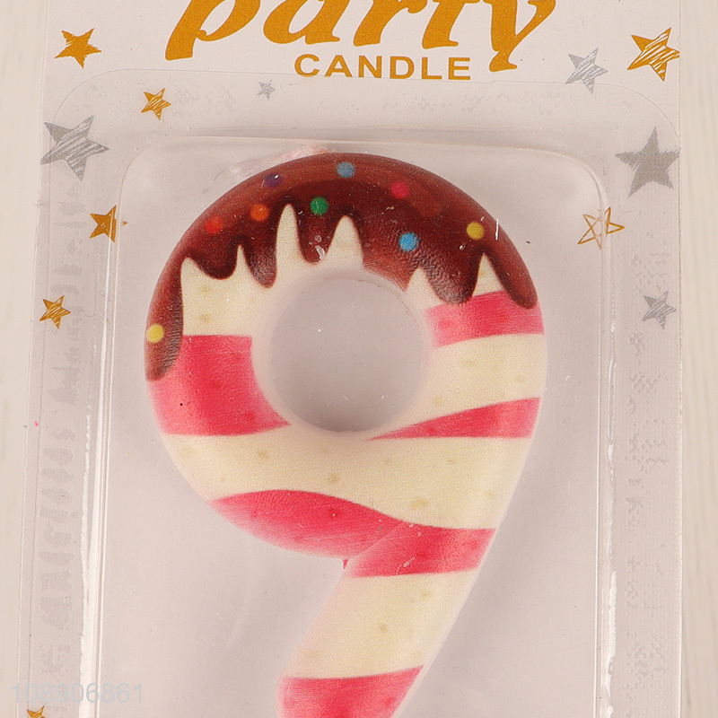 Hot items party decoration paraffin number candle for cake decoration