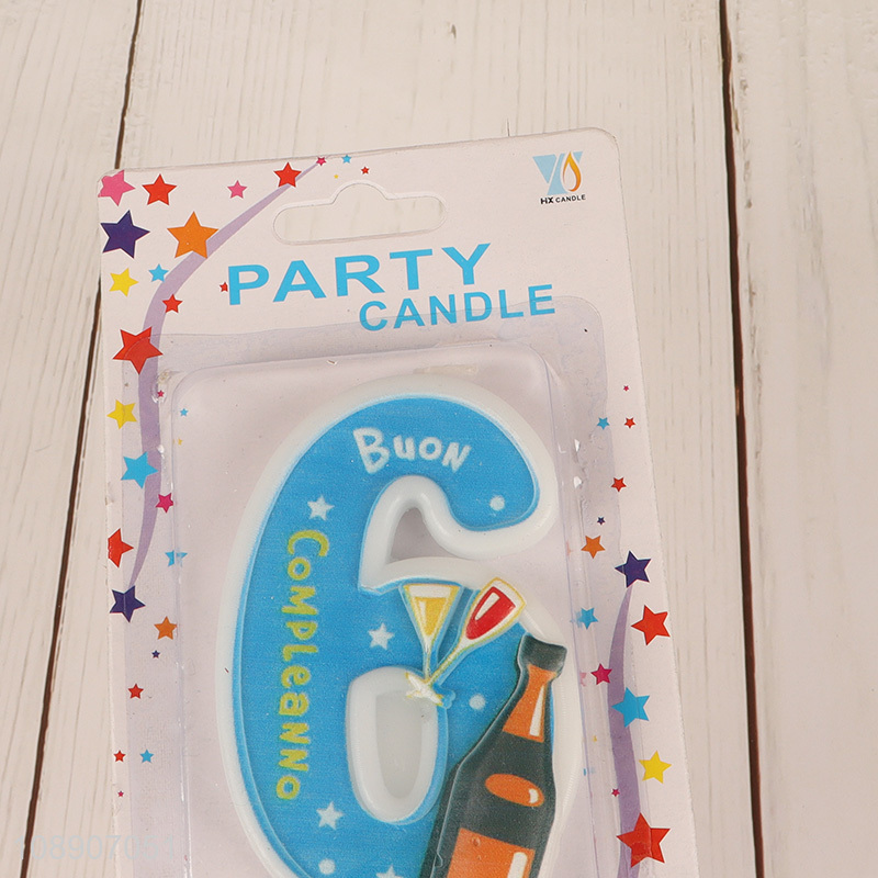 Top sale birthday party candle cake decoration number candle