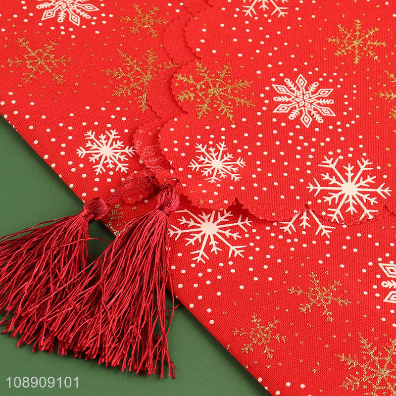 Factory Supply Christmas Table Runner Seasonal Winter Home Decor