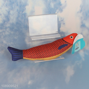 Good selling fish shaped pet toy squeaky toy wholesale