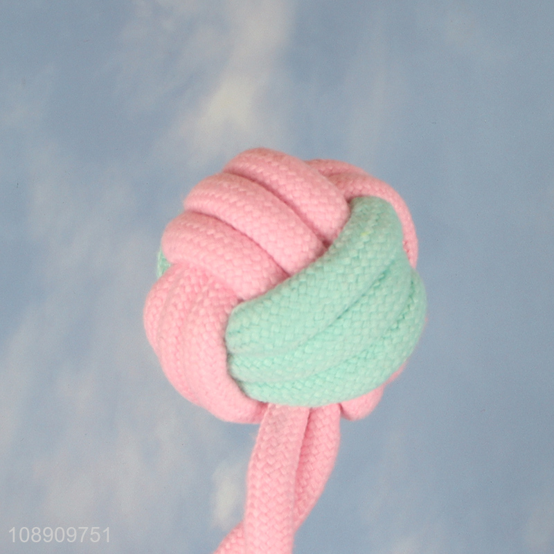 Yiwu market cotton rope pet chew toy training interactive toy