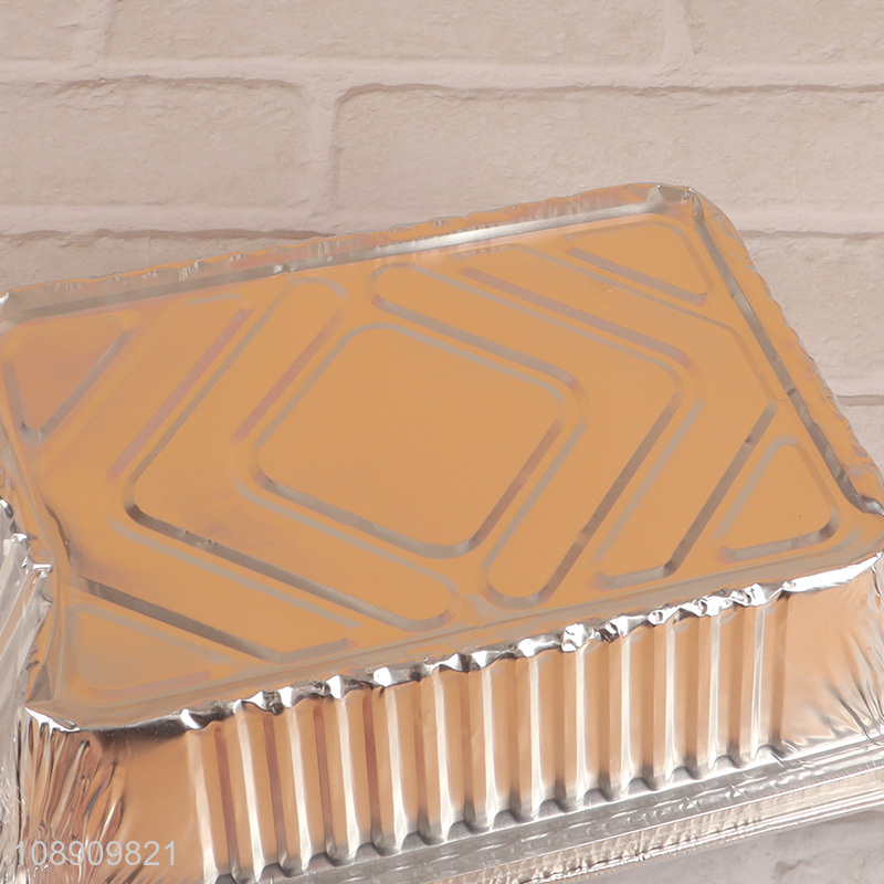 Top selling rectangle disposable aluminum foil bowl container wholesale