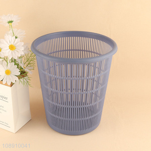 Wholesale round plastic trash can waste paper basket for home office