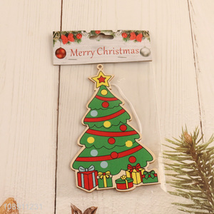 New Product Christmas Tree Shape Wooden Penadants for Home Decoration