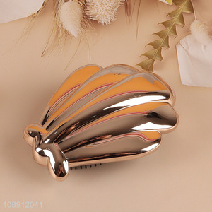 Factory price shell shape plastic hair comb hair brush for sale