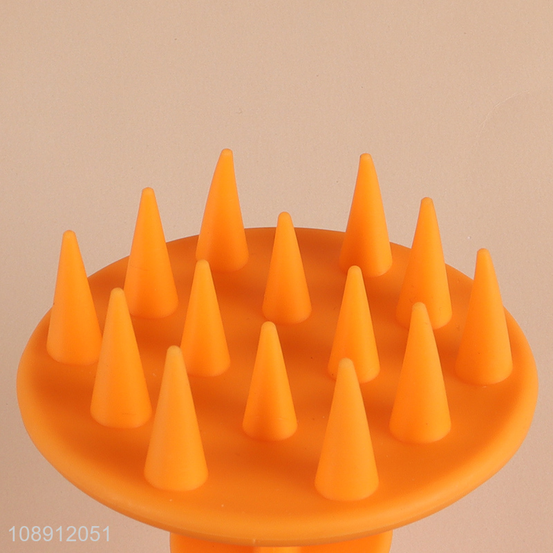 Good selling orange massage hair scalp brush wholesale