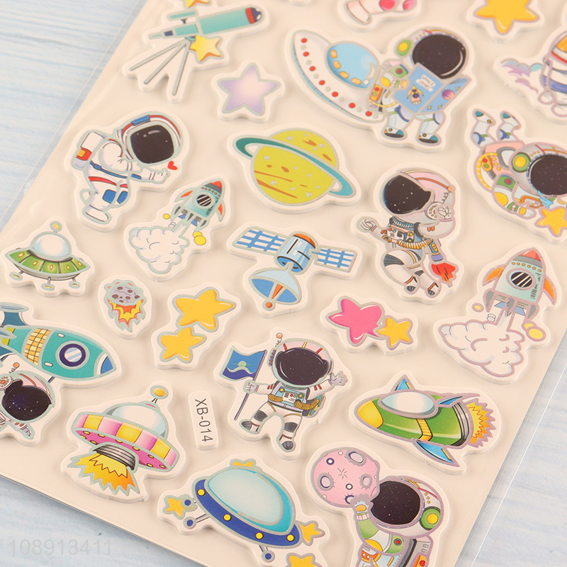 Wholesale Cartoon Spaceman Rocket Stickers for Water Cup