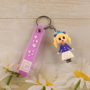 Factory Supply Cute Keychain Silicone Key Chain for Women Girls