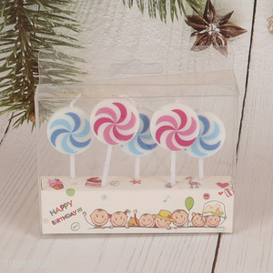 China products 5pcs party decoration candle cake decoration candle