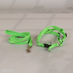 China Imports Solid Color Durable <em>Dog</em> Harness and <em>Leash</em> Set