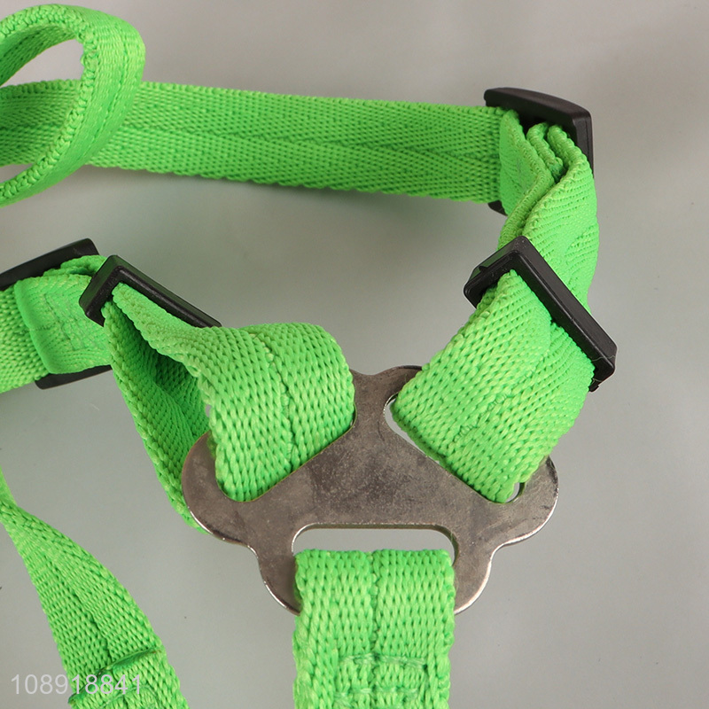 China Imports Solid Color Durable Dog Harness and Leash Set