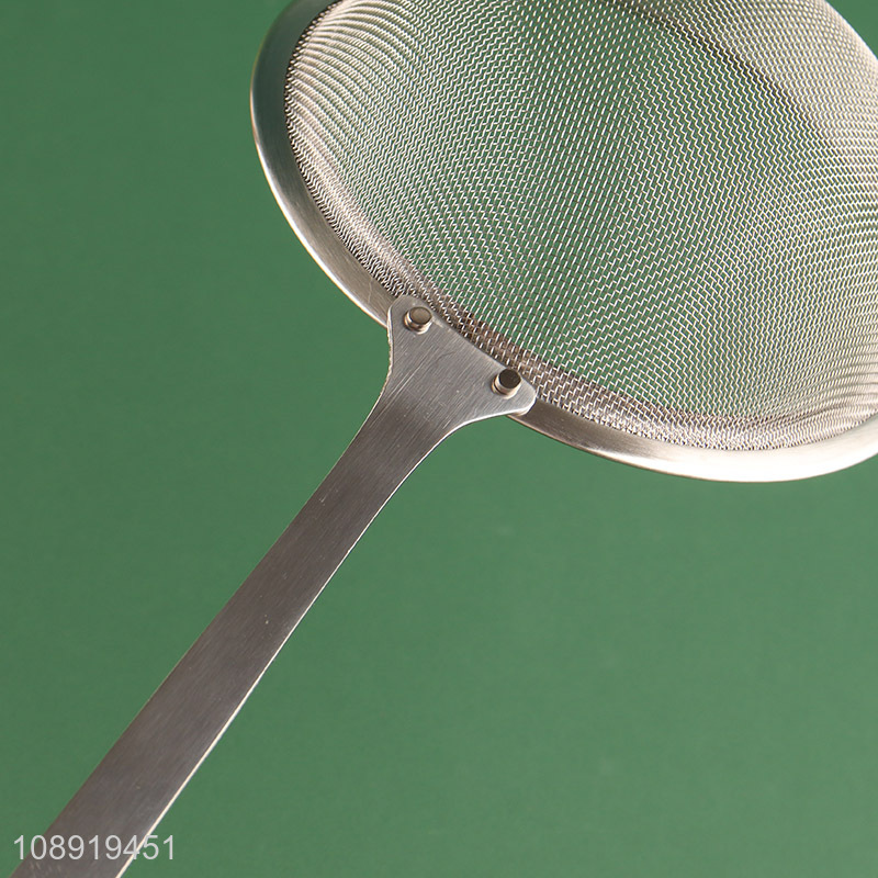 Top selling wooden handle fine mesh strainer for kitchen