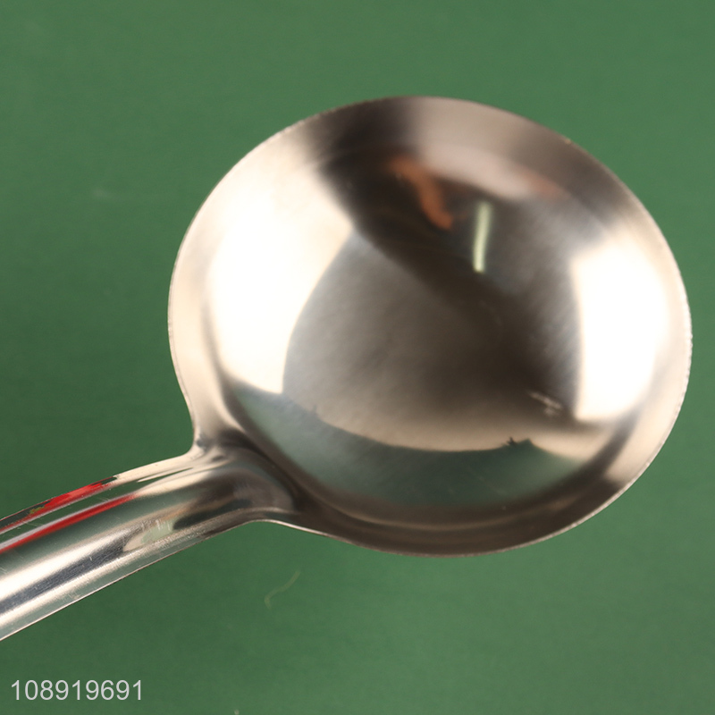 New style stainless steel long handle soup ladle for kitchen utensils