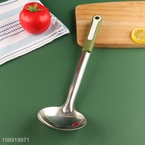 Top sale stainless steel long handle soup ladle wholesale