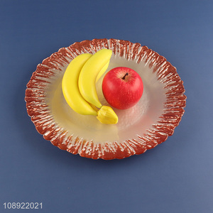 Hot items wedding party decoration glass fruit plate dessert plate