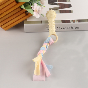 New arrival bone shape pet dog chew toy training toy with cotton rope