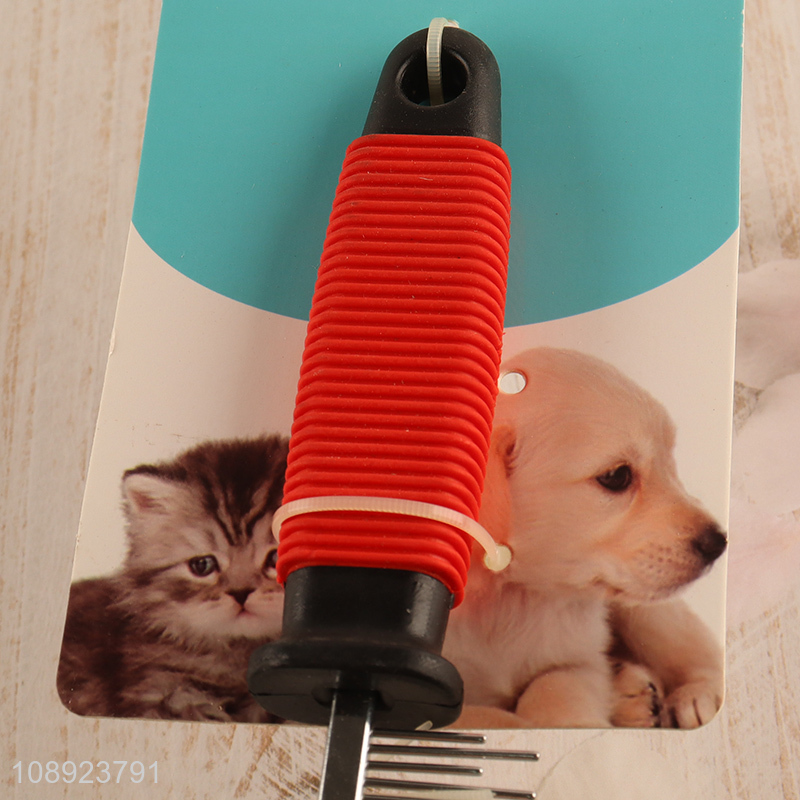 Top quality  metal toothed pet grooming brush pet comb