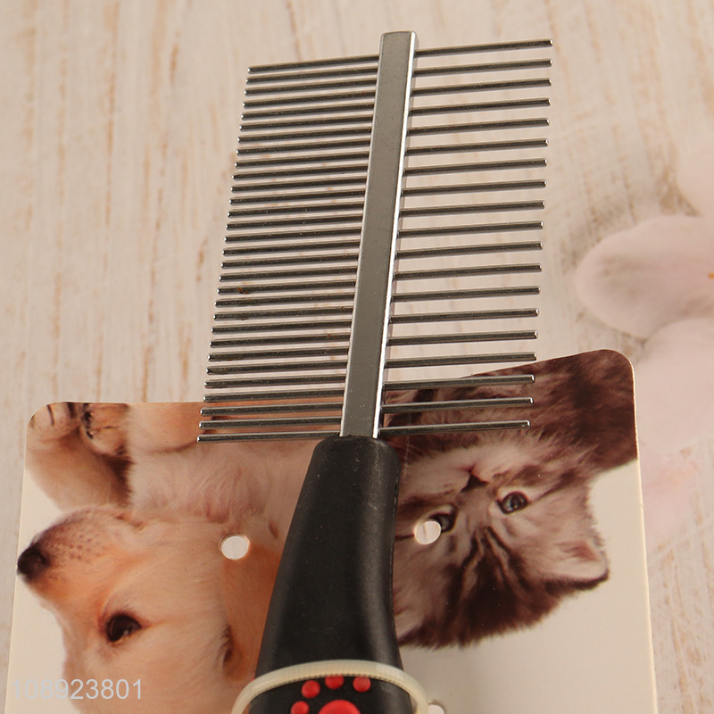 China supplier double-sided pet comb pet grooming brush for sale