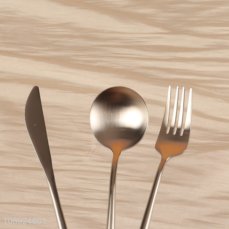 New Product 3PCS Stainless Steel Flatware Set Include Knife Spoon Fork