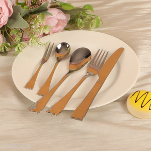 Factory Price 5PCS Stainless Steel Flatware Set Include Knife Spoon Fork