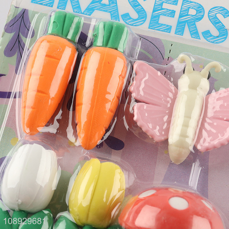 Popular products non-pvc students stationery eraser set for sale