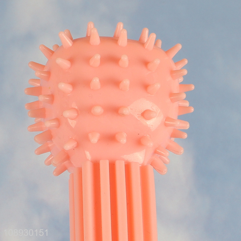 New Arrival Spiky Bone Dog Squeaky Toy  Dog Chew Teething Toy