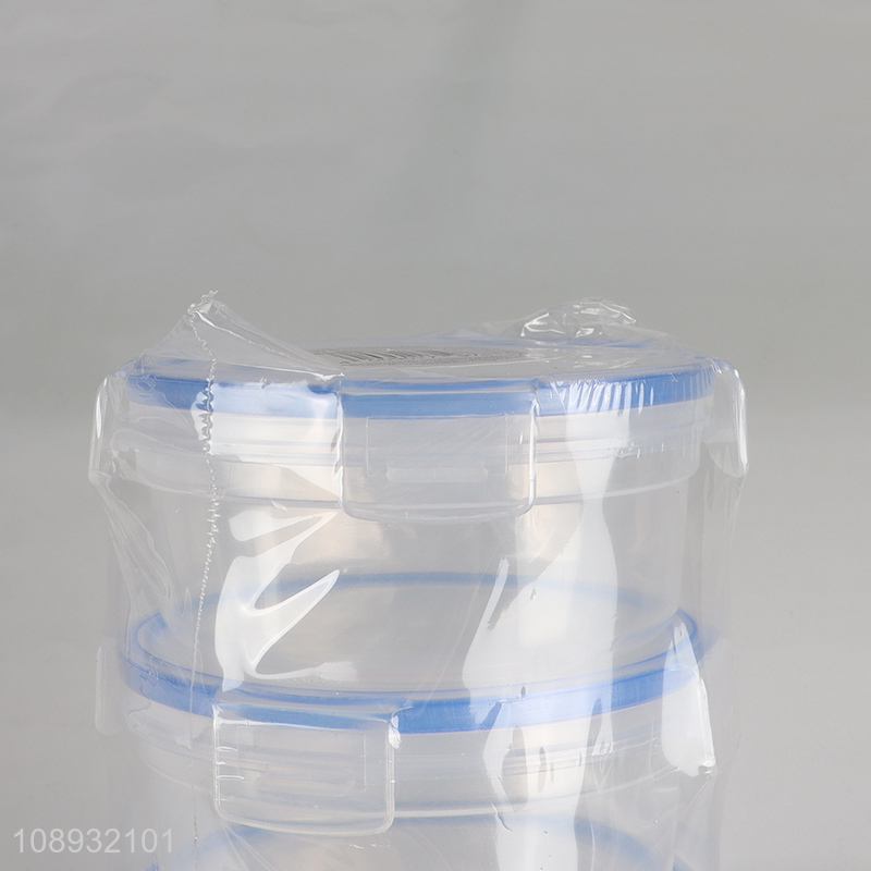 High Quality 3PCS Microwave Safe Plastic Food Storage Containers Set