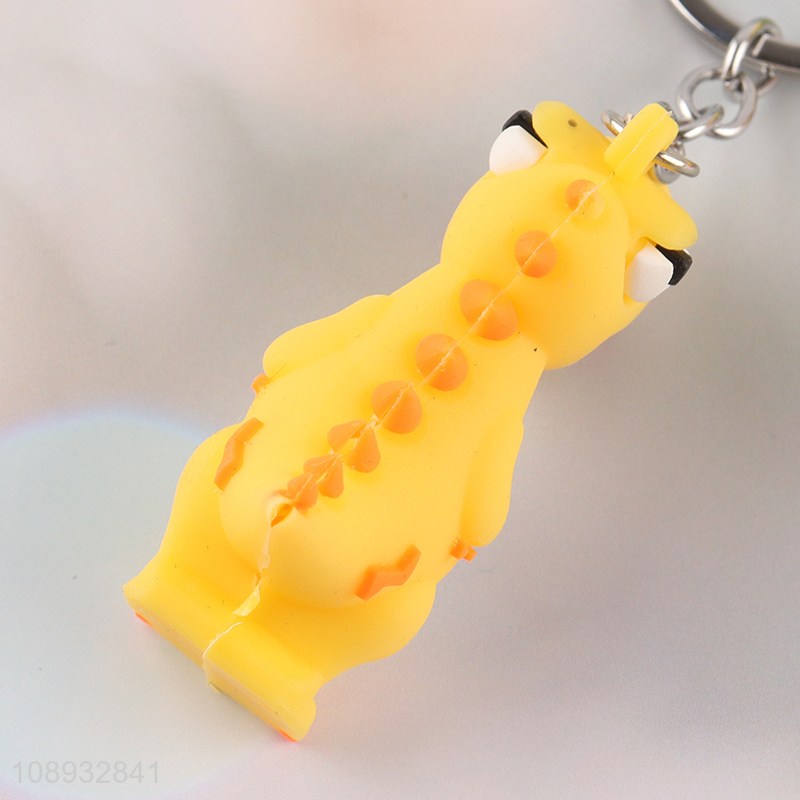 Good quality cartoon dinosaur pendant portable keychain for sale