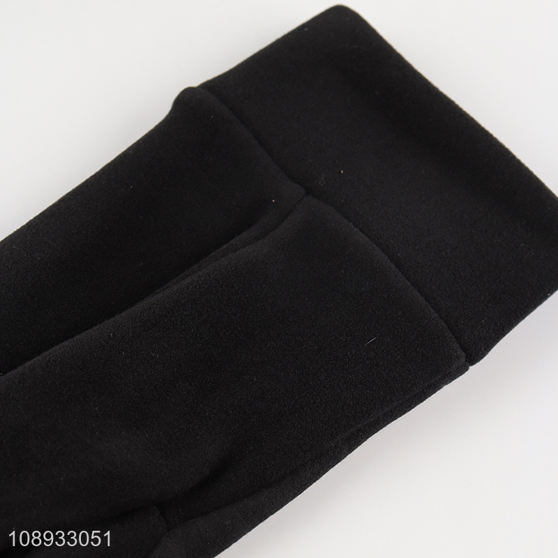 Yiwu market black anti-slip winter sports gloves for sale