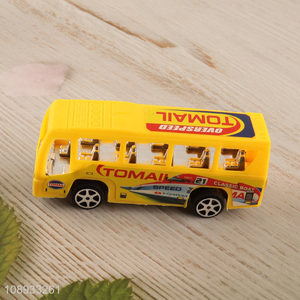 Low price creative kids pull back bus toy for sale