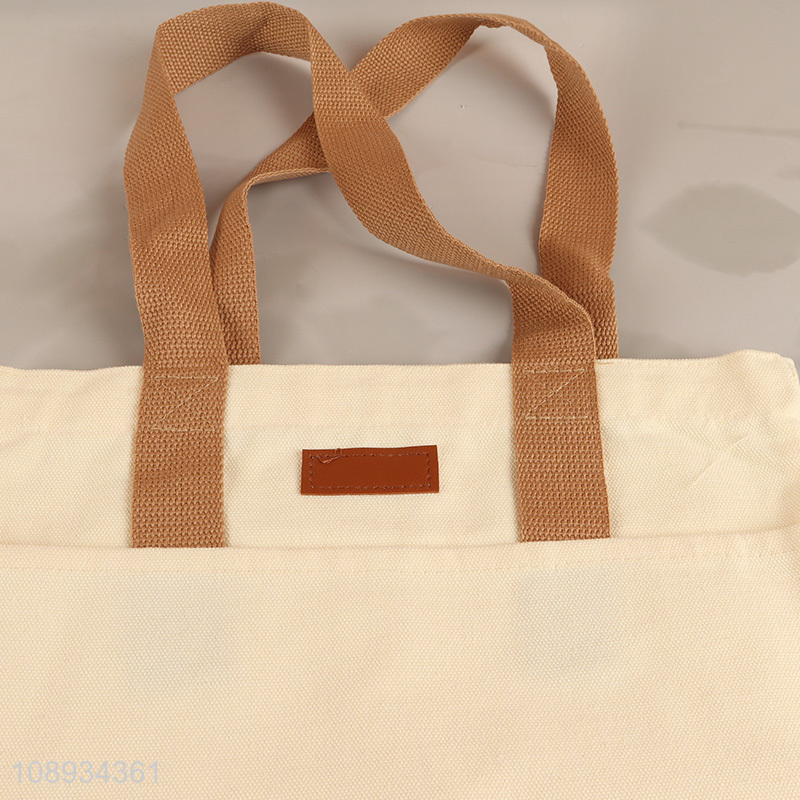 Best Selling Study Canvas Tote Bag with Handles for Grocery Shopping