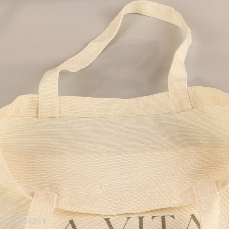 Promotional Heavy Duty Canvas Grocery Bag Shopping Tote with Handles