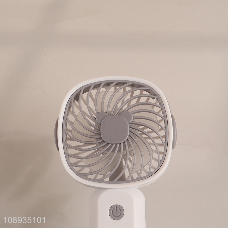 Wholesale Mini USB Rechargeable Handheld Fan with Phone Stand for Outdoor