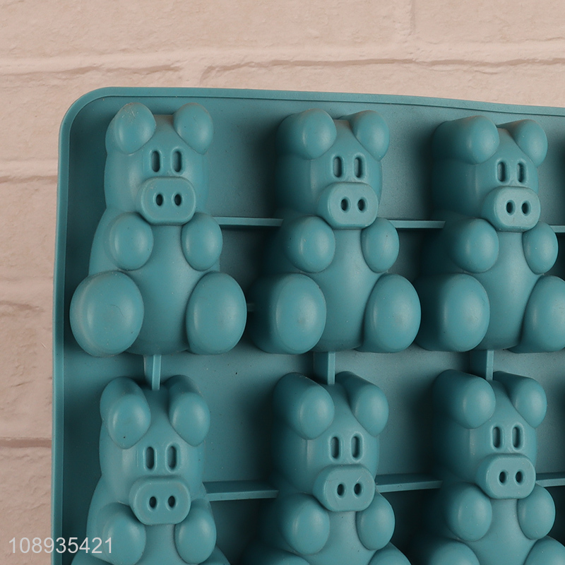 New Product 12 Cavity Pig Silicone Cake Molds Silicone Jelly Molds