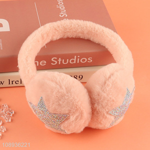 Popular products pink plush winter warm earmuffs for sale