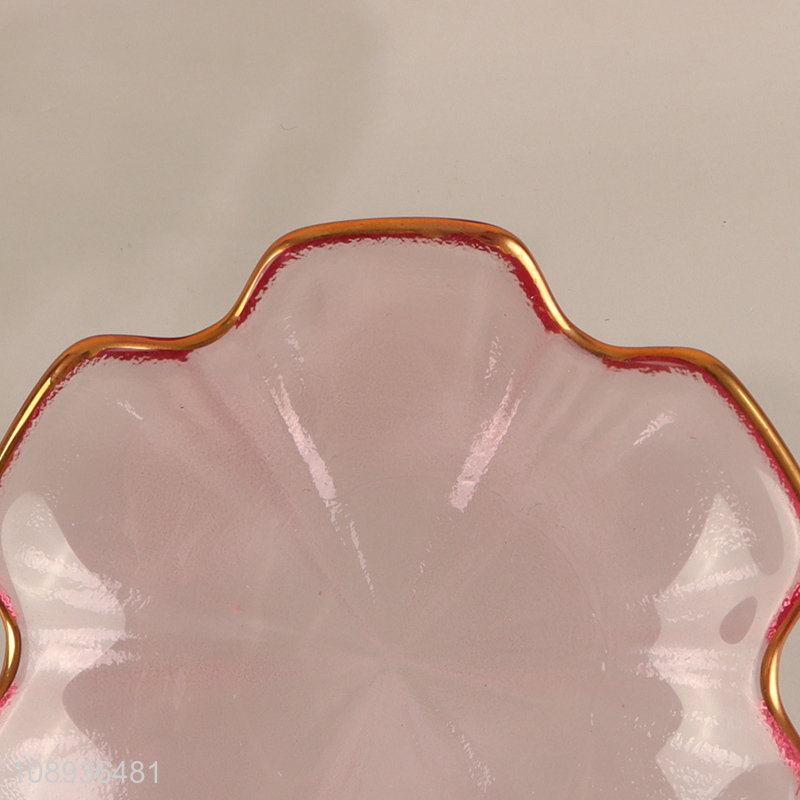 New Product Clear Colored Glass Sauce Dishes Glass Cup Coasters